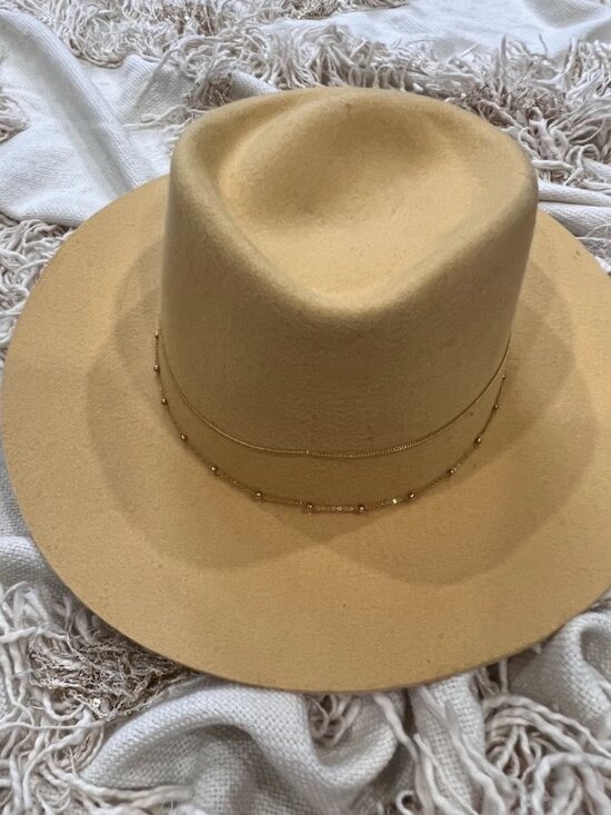 Van Palma Chain Detail Fedora Hat main image 3
